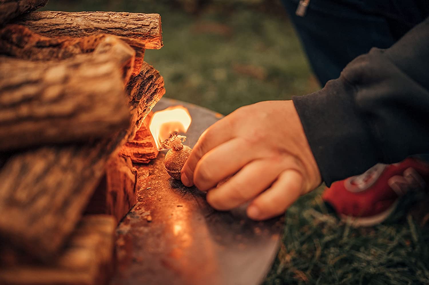 Feuerkugel Grillanzünder für Kamin, Grills und Feuerstellen 325 Stück Kaminanzünder
