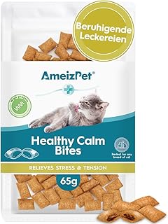 AmeizPet Katzen Leckerlies Beruhigend für Katze - Gesunde Ruhe Leckerli für Katzen 65 g (2.3 oz) product image