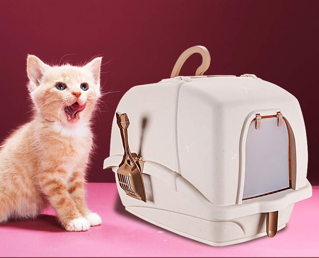 Bac à litière pour chat XXL avec bac à ordures géant à capuchon transportable
