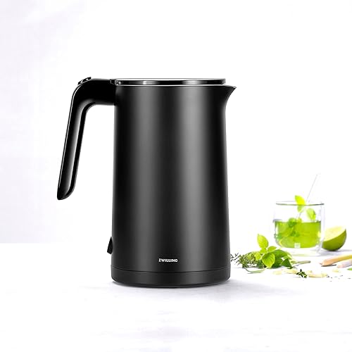 Miniatura 5 de ZWILLING Enfinigy - Hervidor eléctrico Cool Touch de 1.5 litros, tetera inalámbrica y agua caliente, color negro