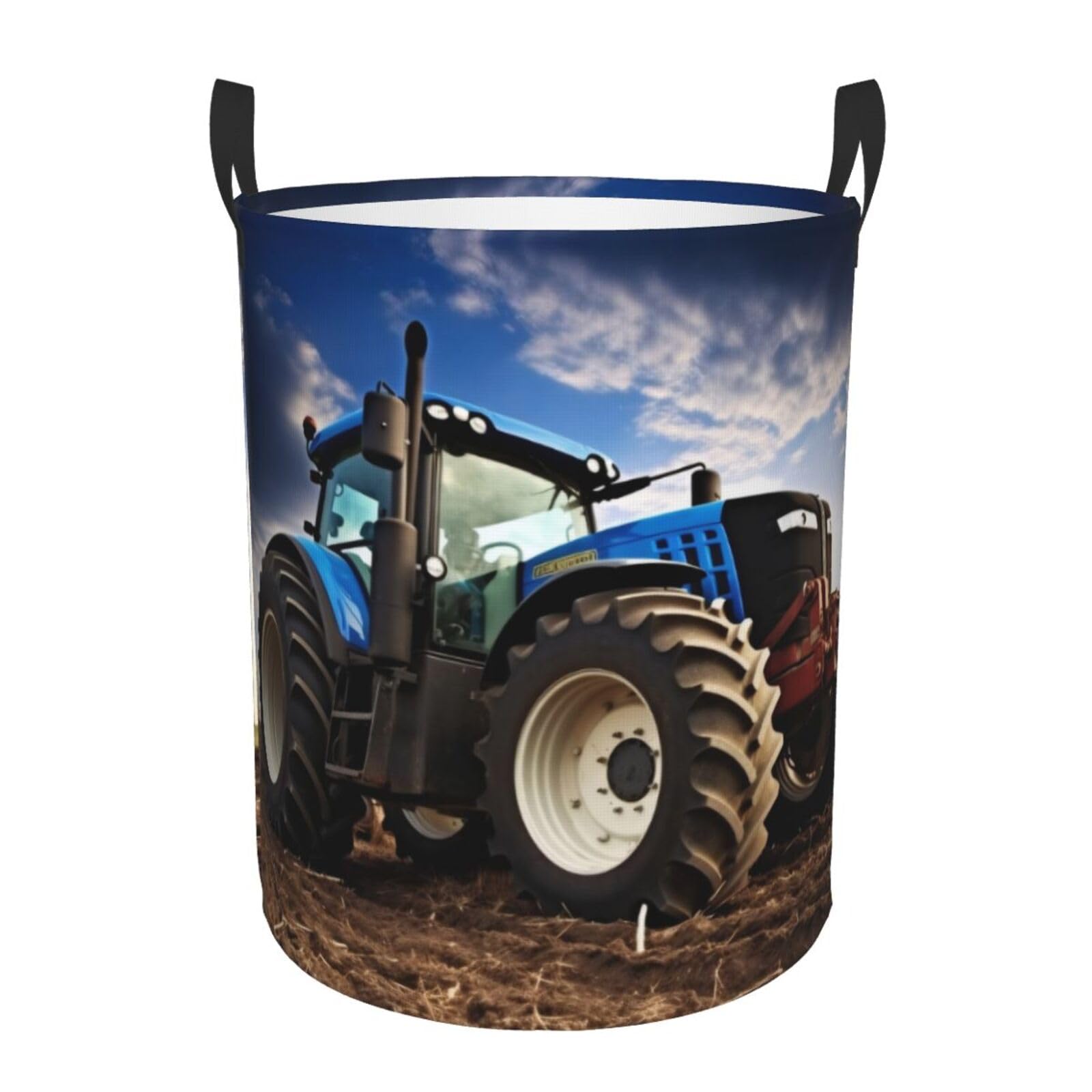Laundry Baskets, Waterproof Oxford Fabric Laundry Hamper - Farm Tractor - Toys Storage Baskets Bin, Dirty Clothes Storage Hampers With Handle, Organizer Basket, Nursery Hamper, Home Decor