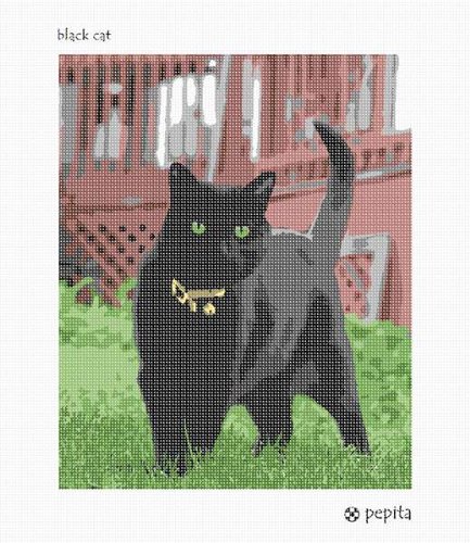 Pepita Needlepoint kit: Black Cat, 10