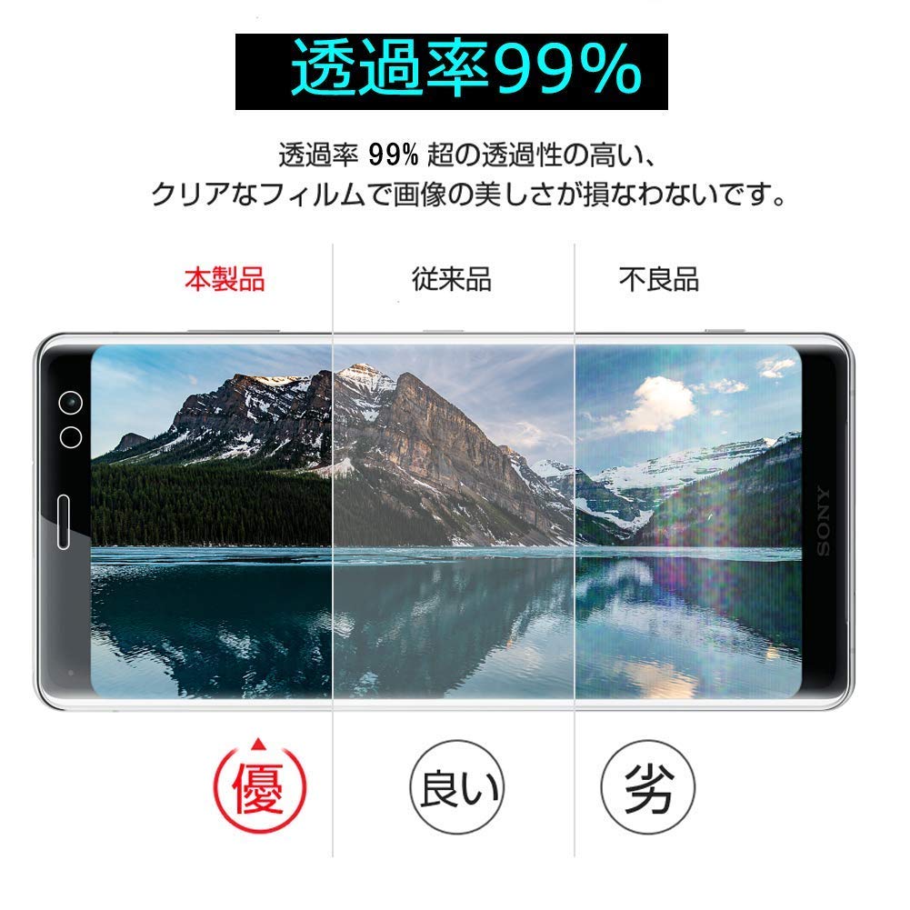Amazon.co.jp: Sony Xperia XZ3 ガラスフィルム Sony エクスペリア XZ3