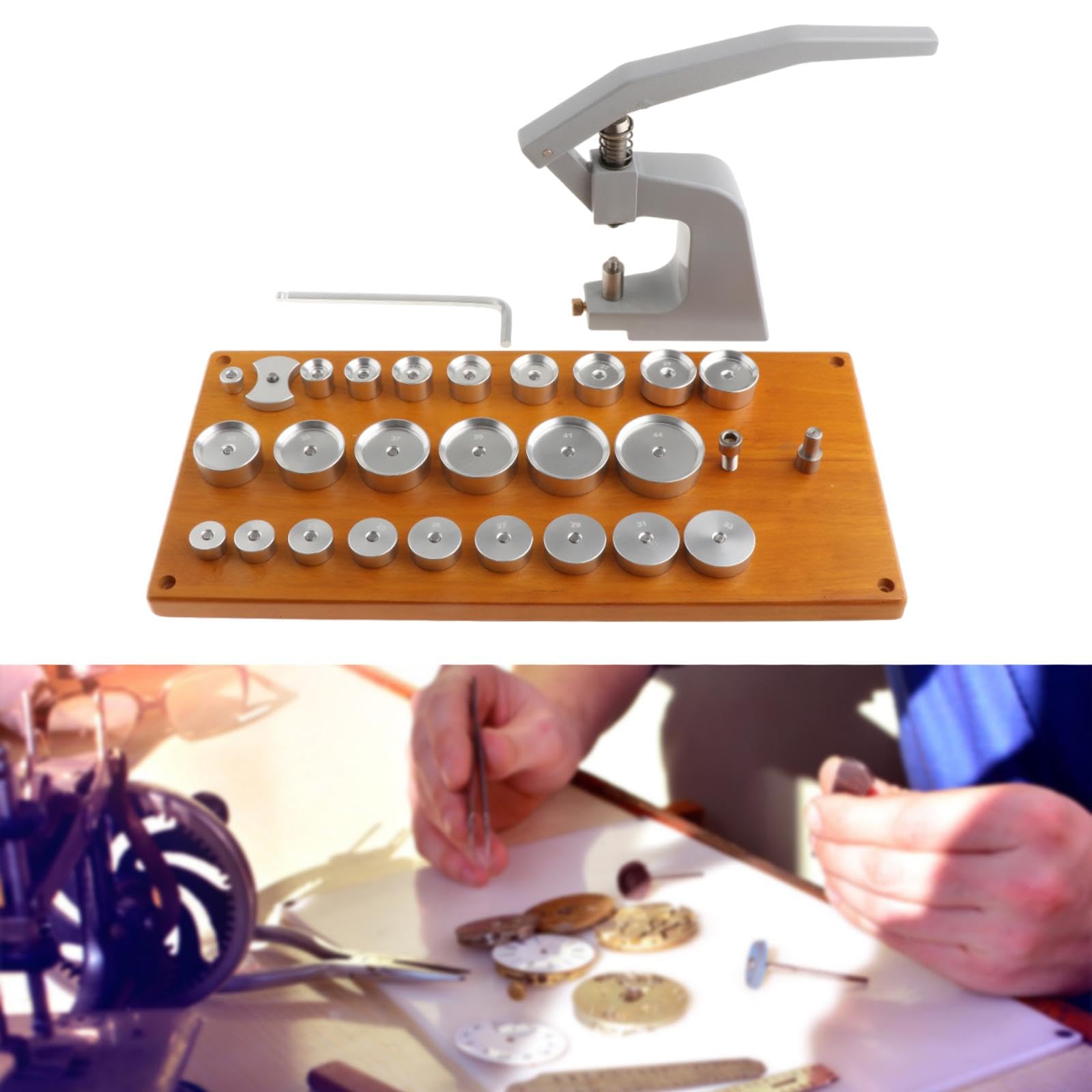 Générique Dispositif De Serrage Pro pour Boîtiers De Montres, 25 Moules