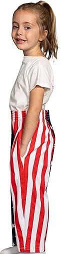 Miniatura 2 de Pantalones patrióticos de estrellas y rayas para niños, diseño de bandera de Estados Unidos, disfraz de Halloween para niños, cosplay