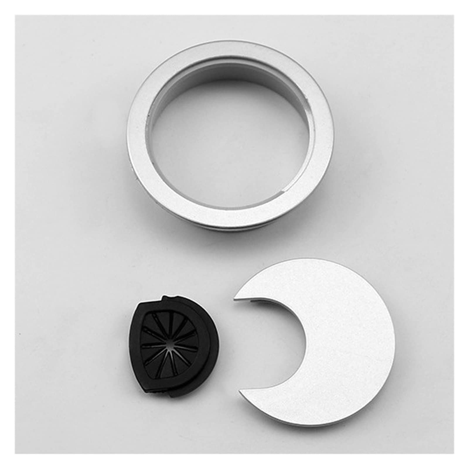 przelotka na biurko Biurko przelotka kablowa 2 szt. 50mm 53mm 60mm 80mm PC plastikowy stolik pod komputer osłona otworu na przewód kabel Tidy(60mm)