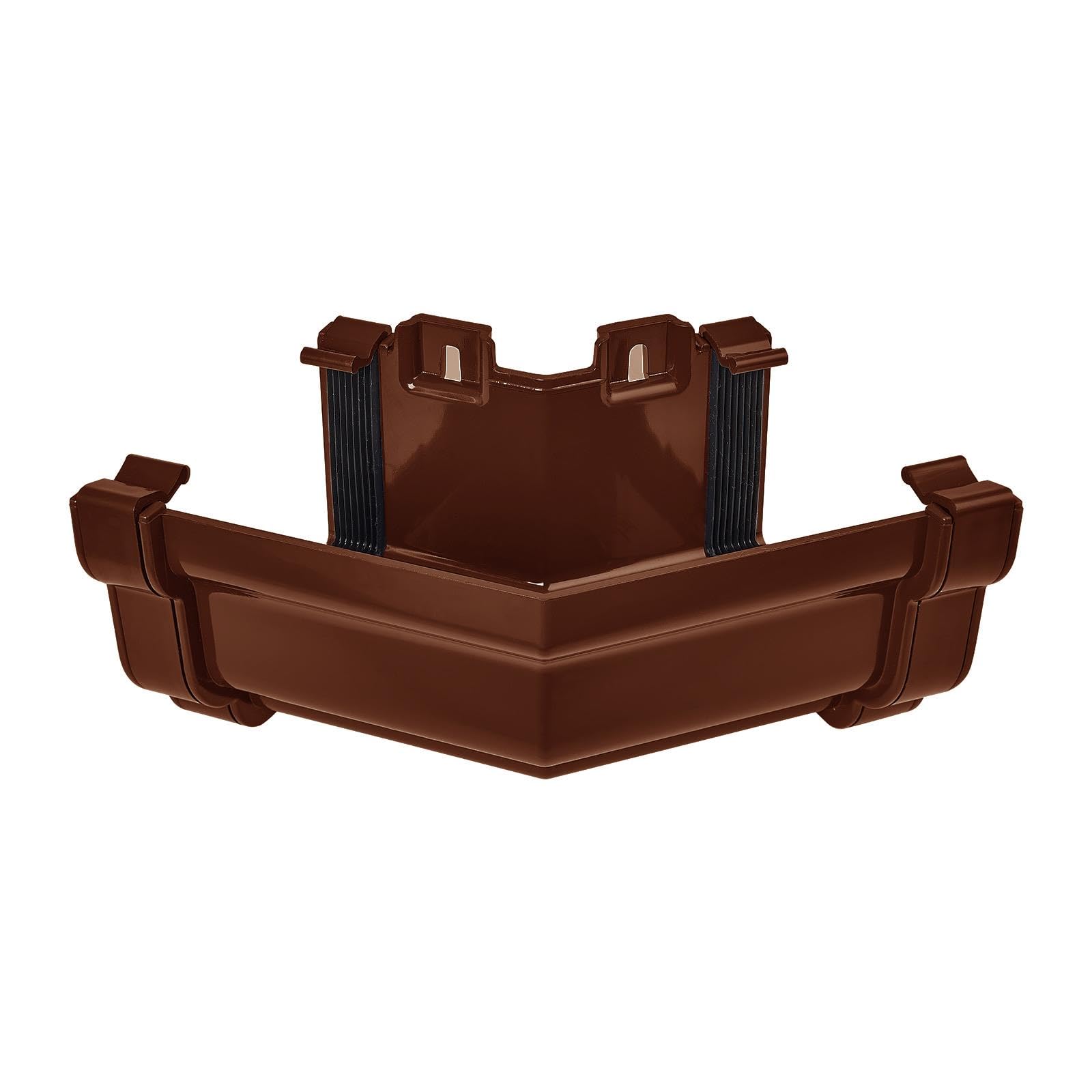 Truly Pvc Limited Brown Kayflow Ogee Gutter External 150° Angle – High Capacity Pvc Rainwater Drainage System Corner