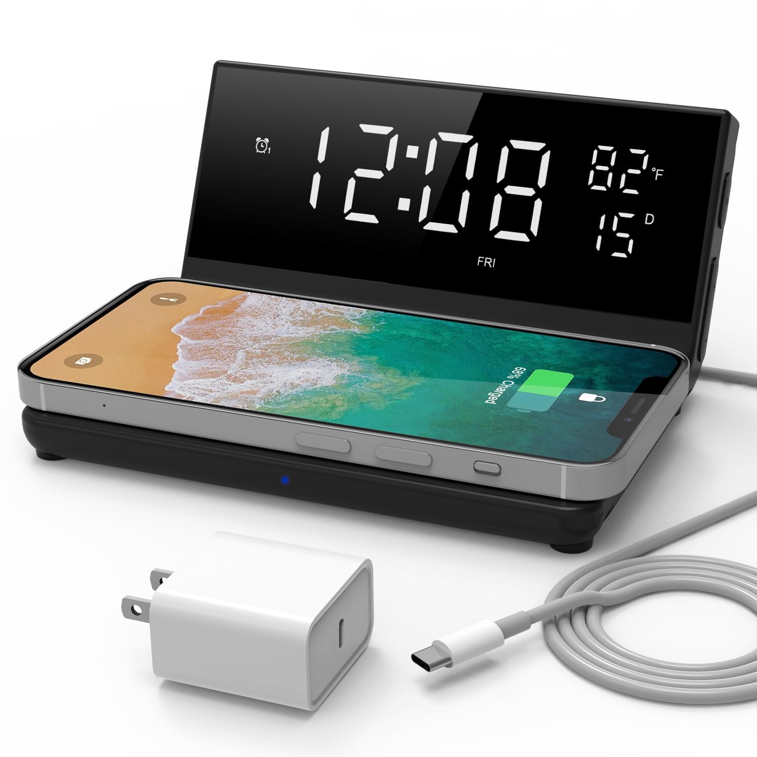 Soundfreaq Sveglia con caricatore wireless