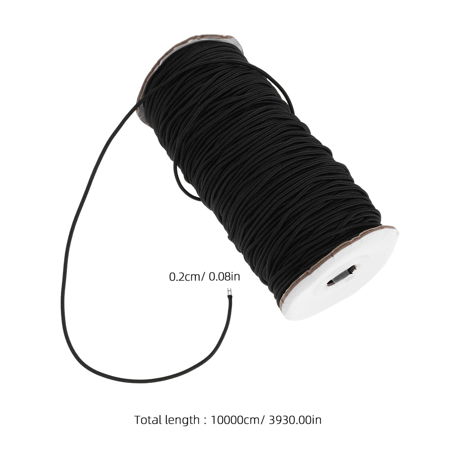 Cabilock Cuerda de Banda Elástica para Coser Ropa Cordón Elástico Redondo Trenzado para Pantalones Confección de Prendas y Proyectos de Costura