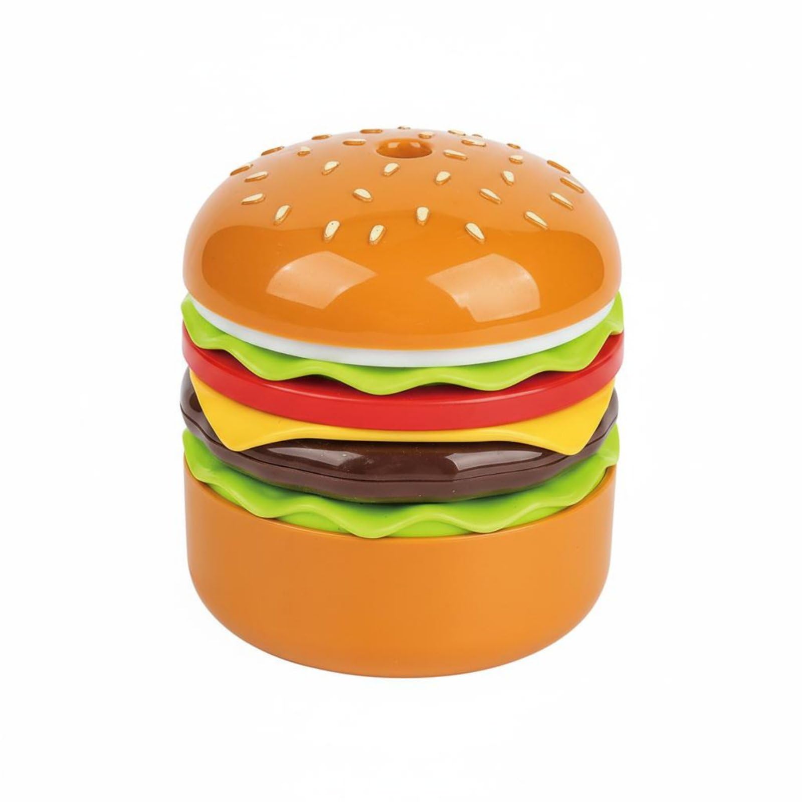 Creative Design Hamburger Humidifier Colorful Ambient Light Novelty Food-Shaped Humidifier Quiet Operation Desktop Mist Producer 150ml Water Reservoir for Children, Bedroom, Office, Yellow-image-24