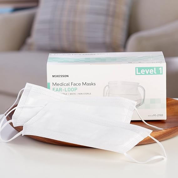 McKesson Procedure Mask Pleated 91-2103