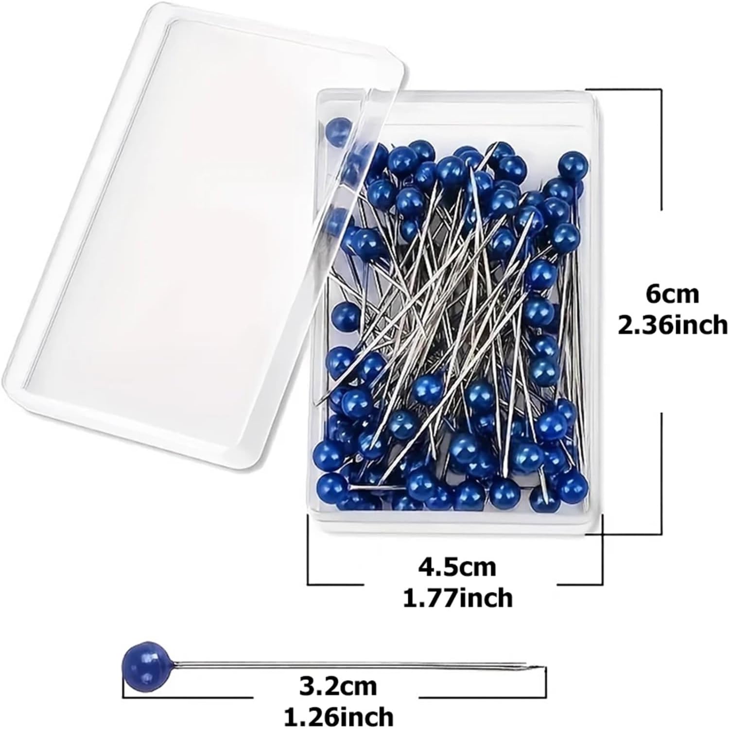 Sewing Pins 10Box 3.2cm Pearl Pin Multi Colors Available DIY Handmade Clothing Positioning Needle Garment Accessory for Dressmaker(Mix)