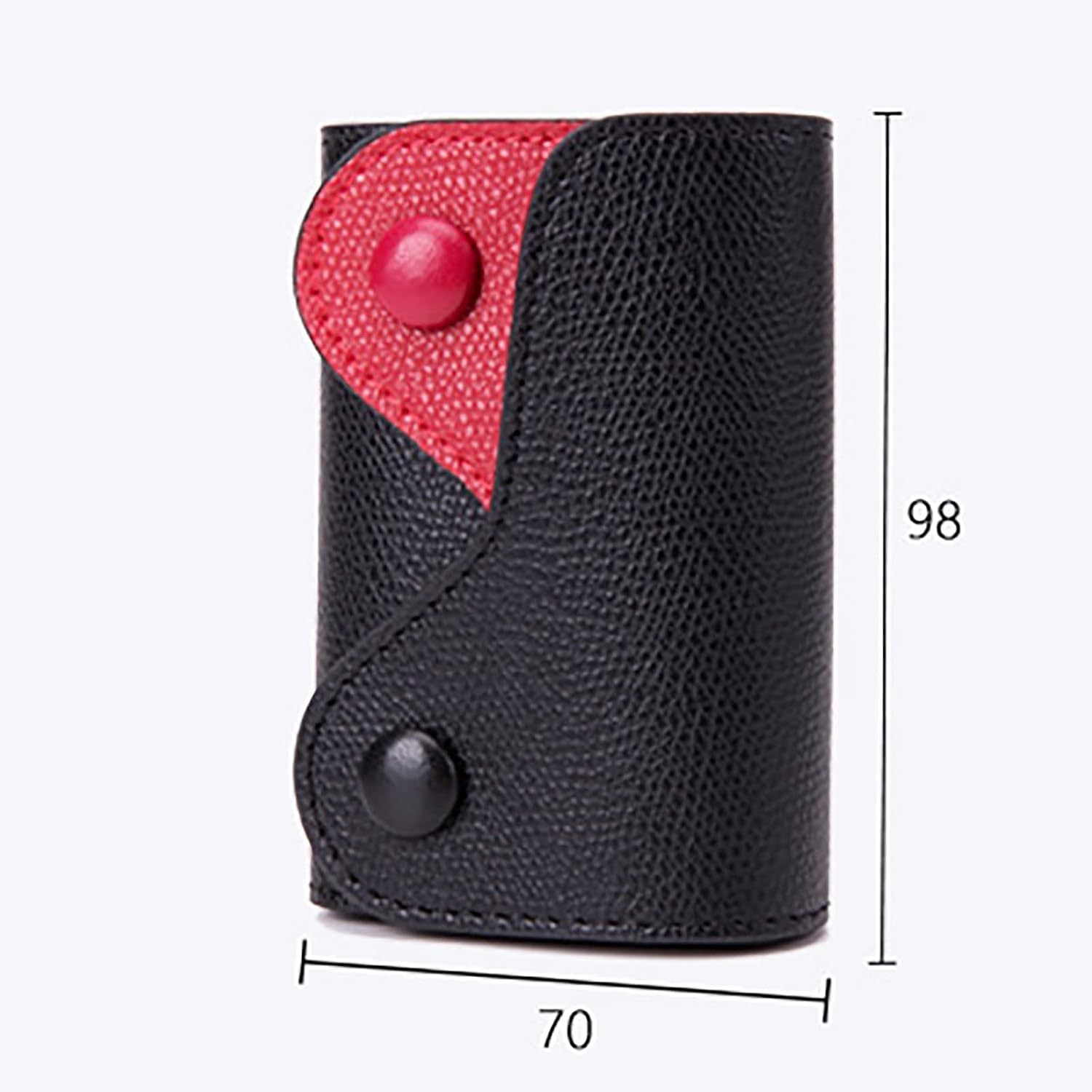 Card Pouch Binaural Card Case Change Bag Card Case Bank Card Case Business Card Case Card Cases(Black)