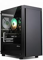 Vista 1 de Zalman T3 Micro ATX Case, MATX PC Case with 2 x 120mm Fans Pre-Installed, Full Tempered Glass Side Panel, Compact Mini Tower Gaming Computer Chassis