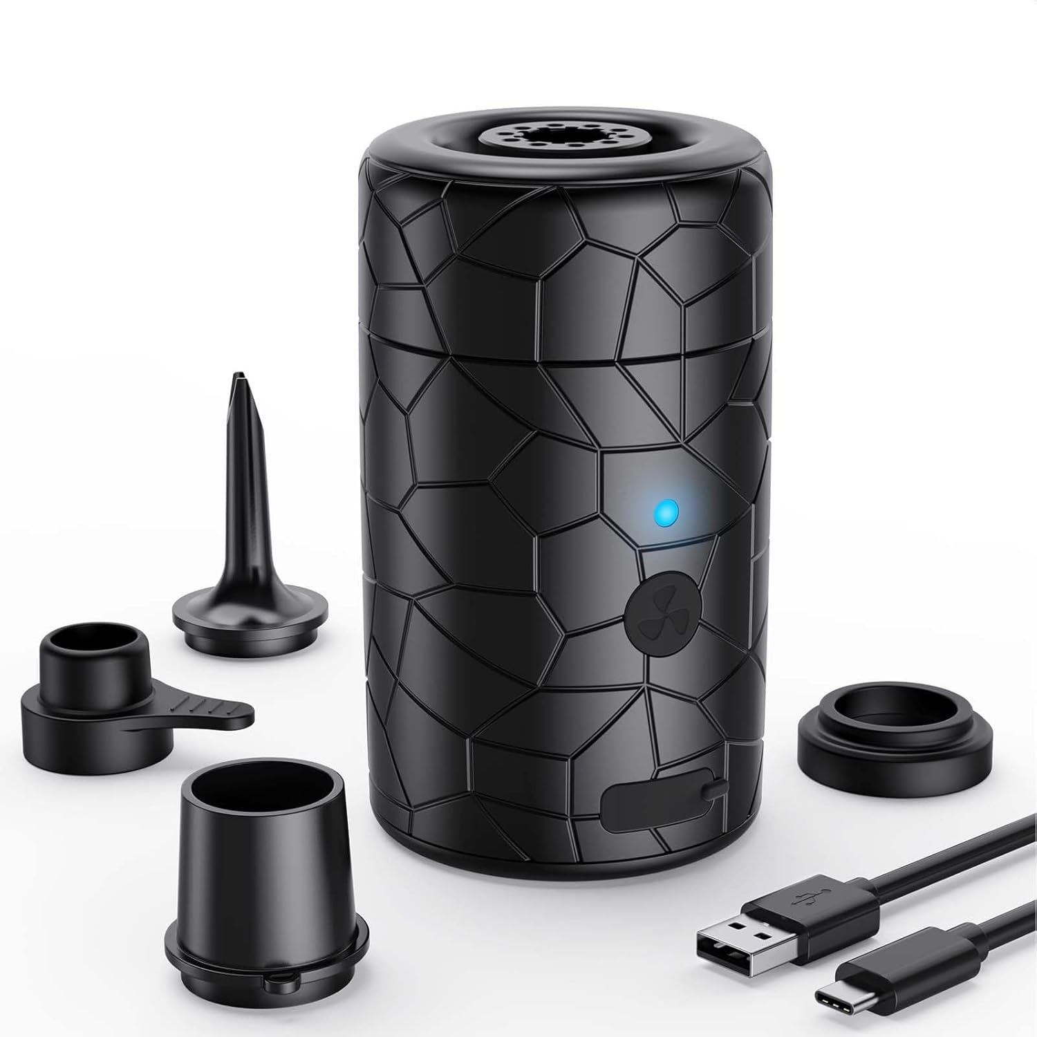 Gonfiatore Elettrico Portatile, Pompa Elettrica per Materasso Gonfiabile, Ricaricabile Pompa a Batteria per Gonfiare e Aspirare per Letto ad Aria, Materasso ad Aria, Galleggiante Gonfiatore Elettrico Portatile, Pompa Elettrica per Materasso Gonfiabile, Ricaricabile Pompa a Batteria per Gonfiare e Aspirare per Letto ad Aria, Materasso ad Aria, Galleggiante