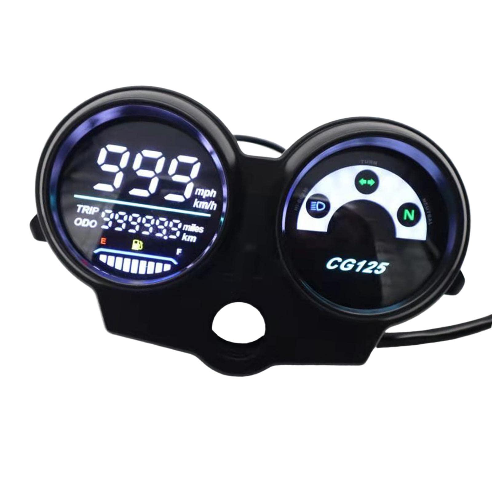 UJEAVETTE Motorcycle LED Digital Dashboard Replacement for H,O,- N.D.A CG125 Titan125-image-29