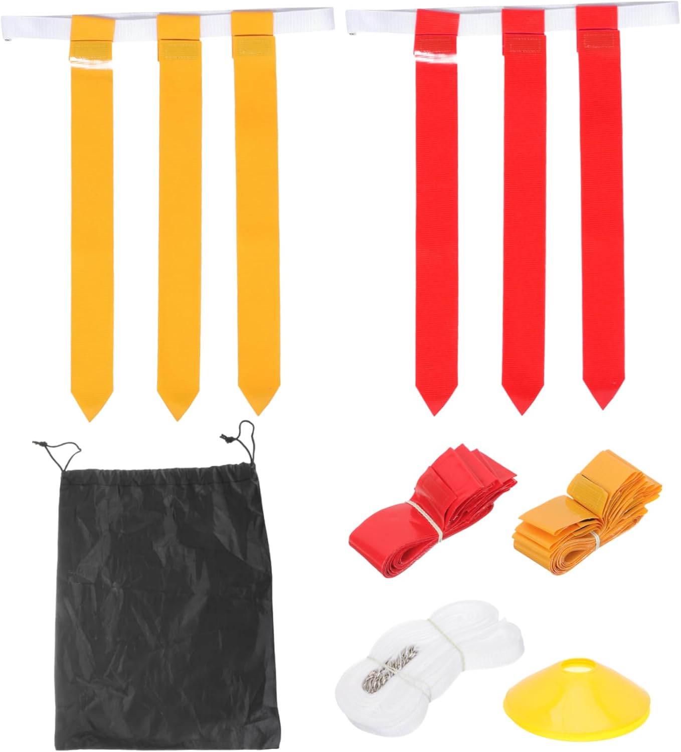 1Set Adjustable Flag Football Belt Includes Belts Reusable Flags for Youth Adults Family Fun and Outdoor Games