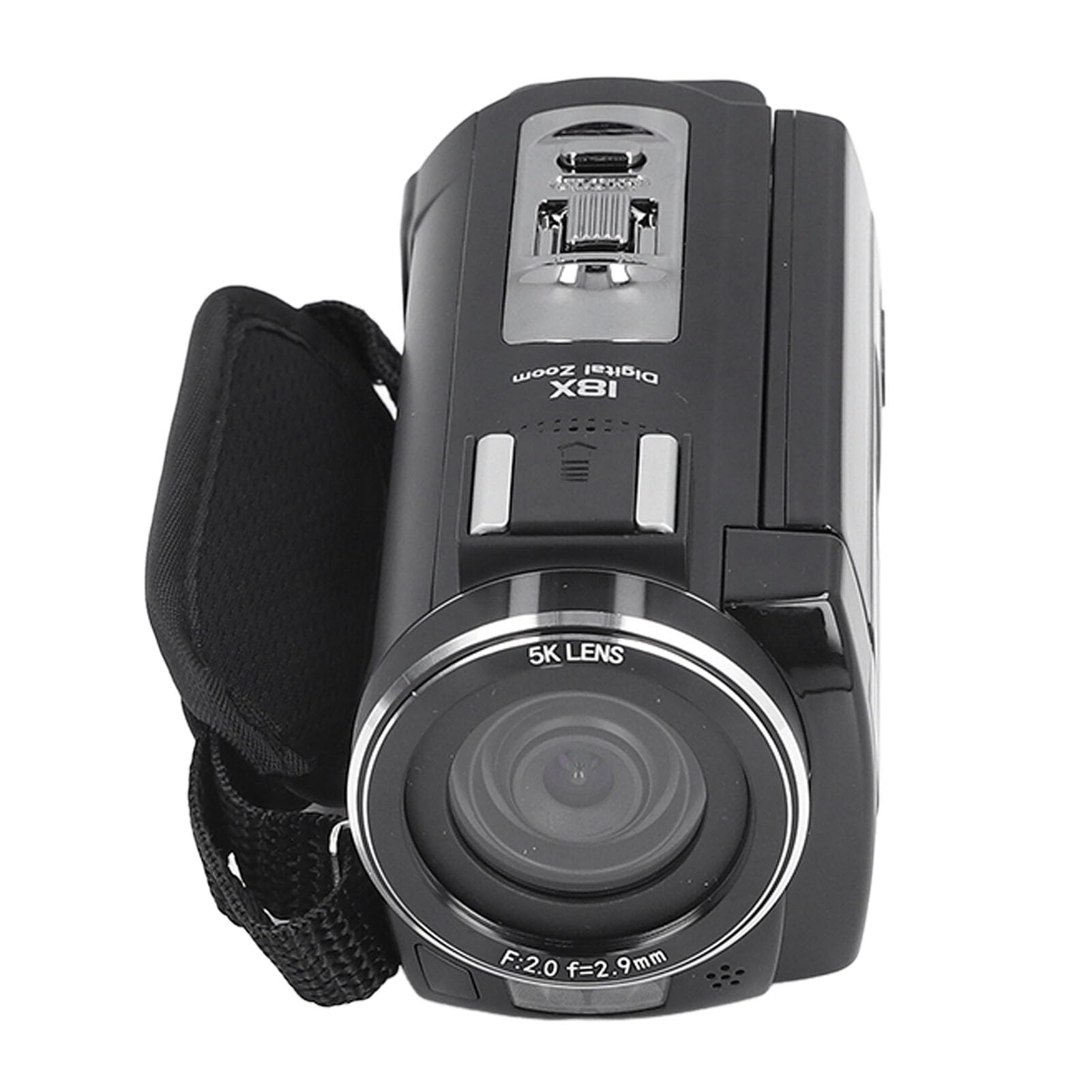 Videocámara 5K, Cámara Grabadora DV con Pantalla IPS de 3,0 Pulgadas, Zoom Digital 18X, Enfoque Automático, Conexión WiFi, Luz de Relleno, Modo de Visión Nocturna