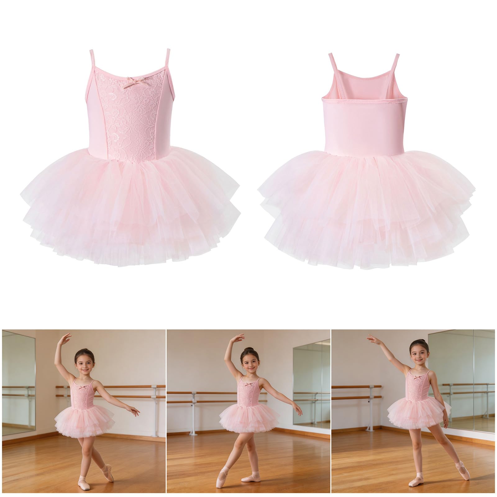 Tanztrikot für Kleinkinder mit Tutus Rock, Gymnastikkleid