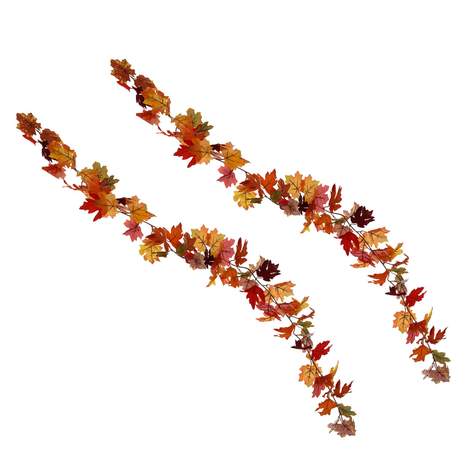 carotoe 2Pcs 69 ' ' Artificial Leaves Vine Hanging Plant for Thanksgiving Wedding Decoration, Artificial Leaves Vine Hanging Plant Thanksgiving Decoration