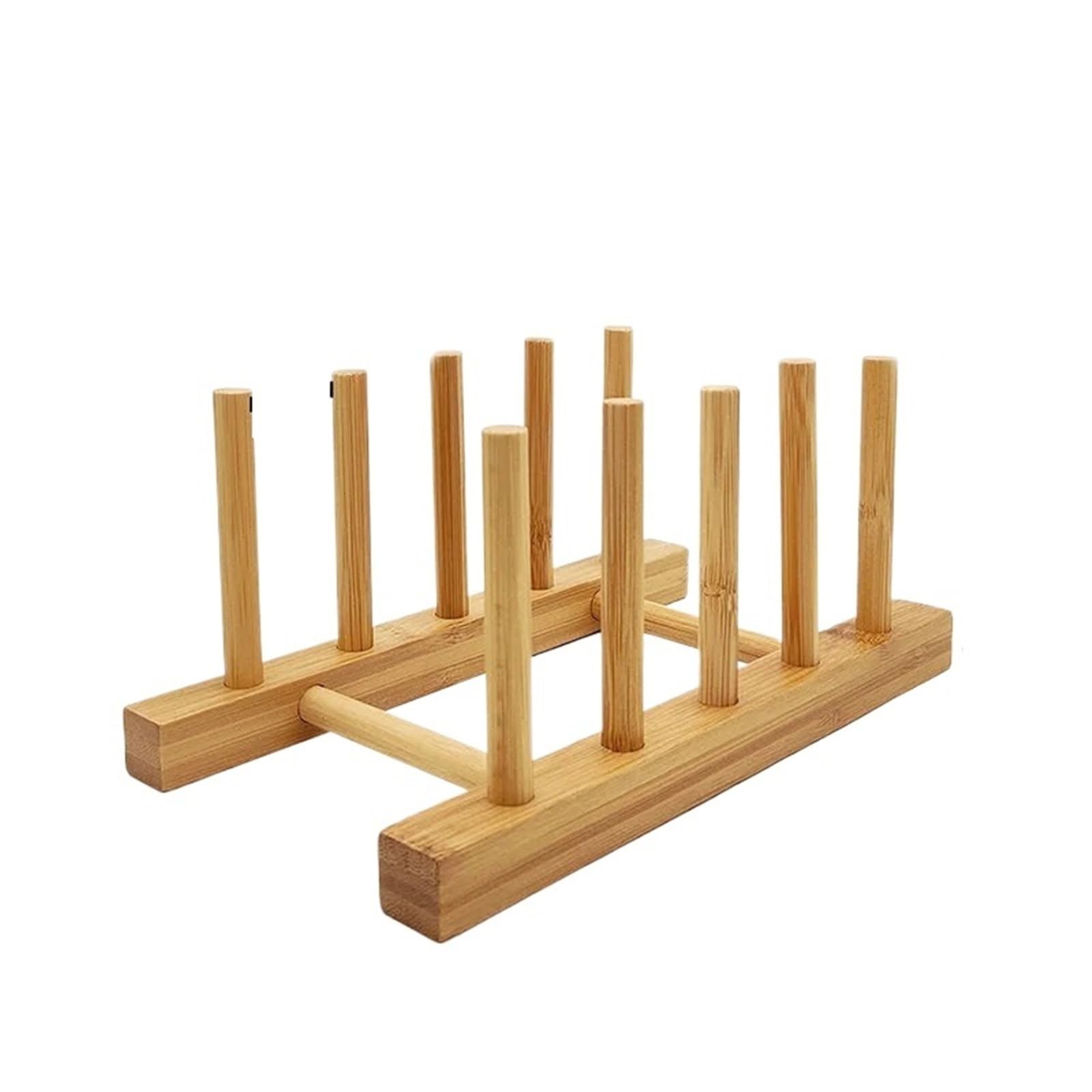 VEXALIFORM Dish Rack Wooden Dish Rack Storage