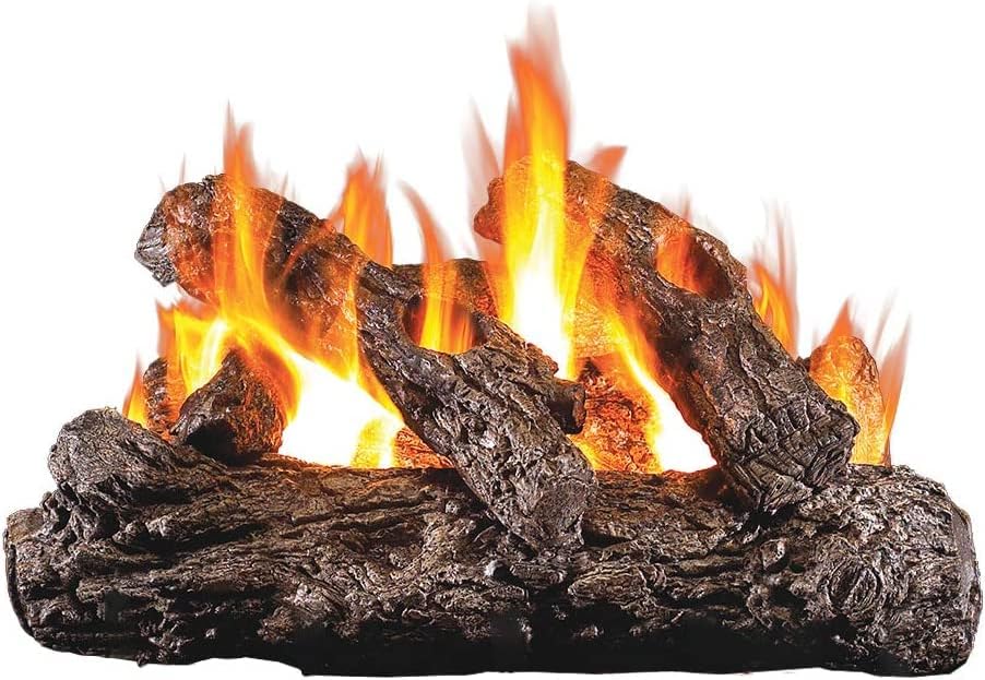 Miniatura 4 de Troncos de gas cerámico  Ventilado  Solo gas natural  Peterson Real Fyre  RH Peterson  consin quemador (quemador G45 - Troncos del mismo tamaño,