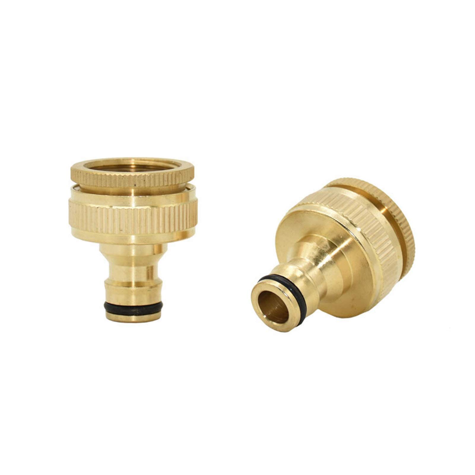 Raccordi per tubi flessibili a prova di perdite femmina 1,9 cm 2,5 cm in ottone connettore rapido capezzolo raccordo giardino lavatrice acqua 8 pezzi