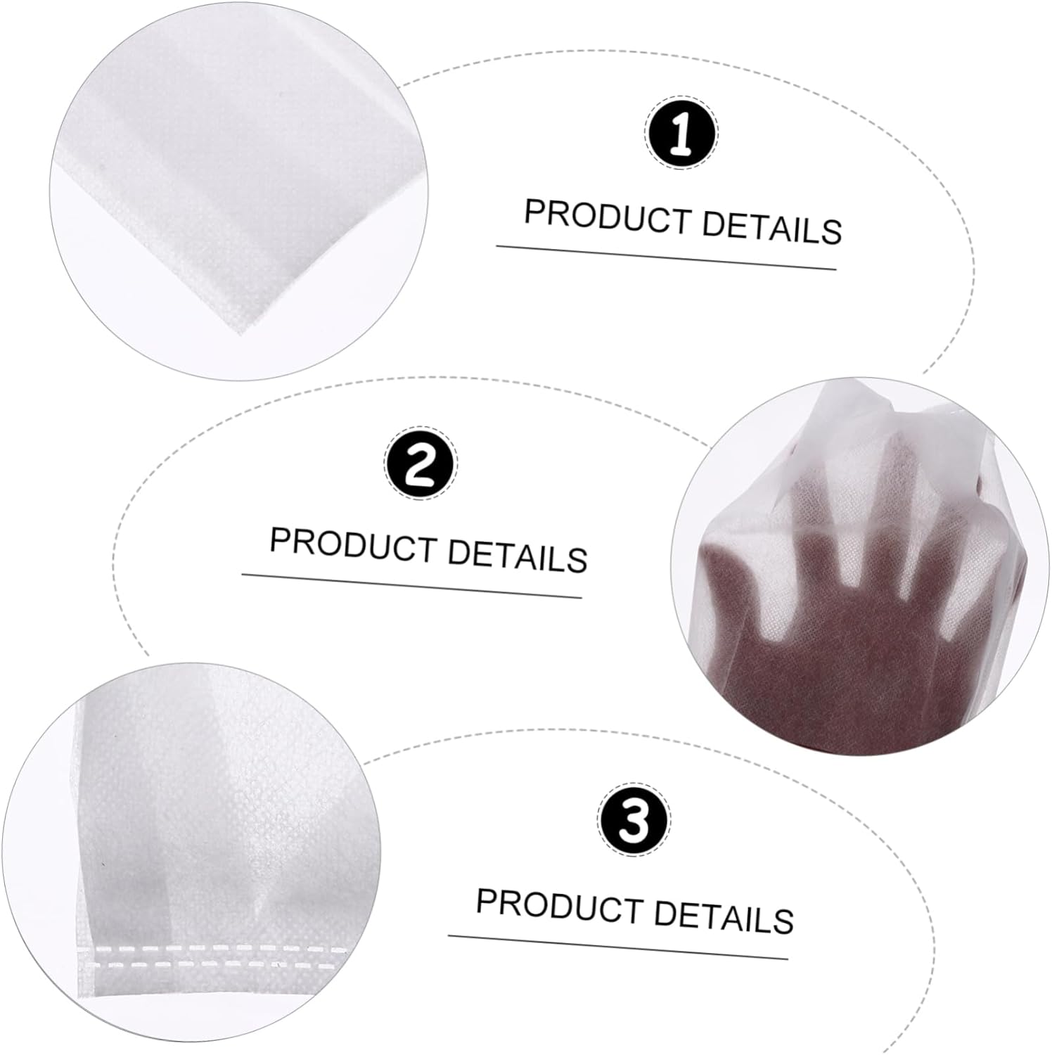 balacoo 1200pcs Non-Woven Growing Pouch Bags for Easy Planting High Ventilation Water Retention for Flowers Trees and Garden Use and Self-