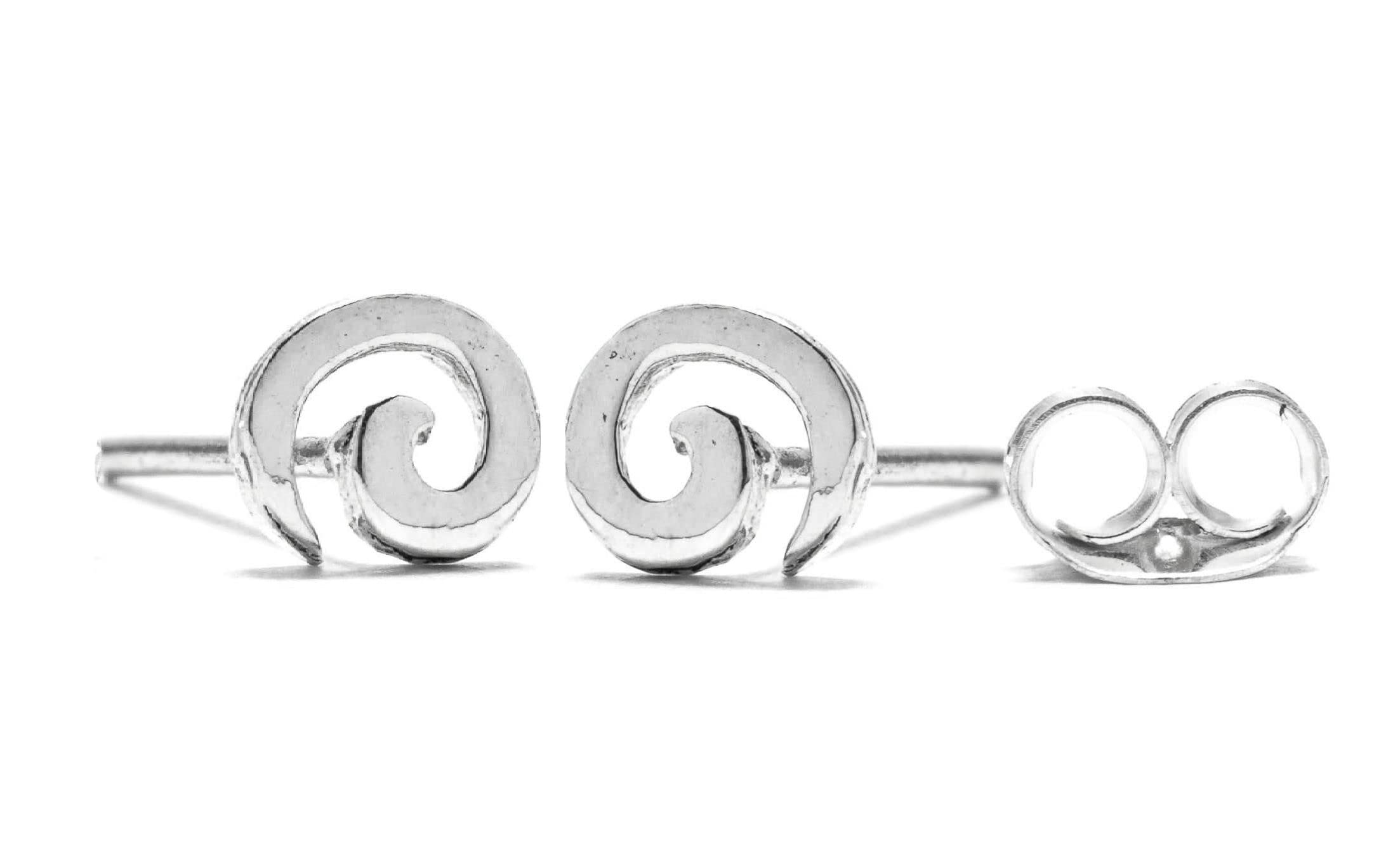 WINDALF Vintage Ohrstecker "AMORA" – Feine Lebens-Spiralen Im Celtic-Design, Boho-Silberohrringe Aus 925 Sterlingsilber