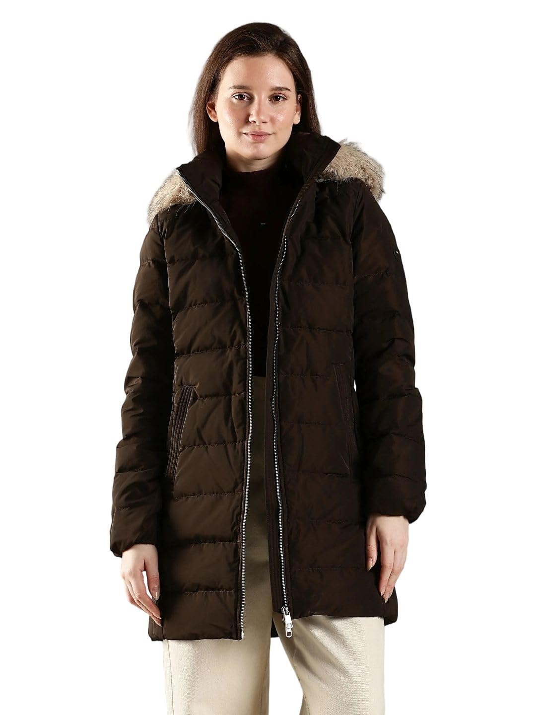 tommy hilfiger Regular fit polyester hooded parka jacket-picture-22