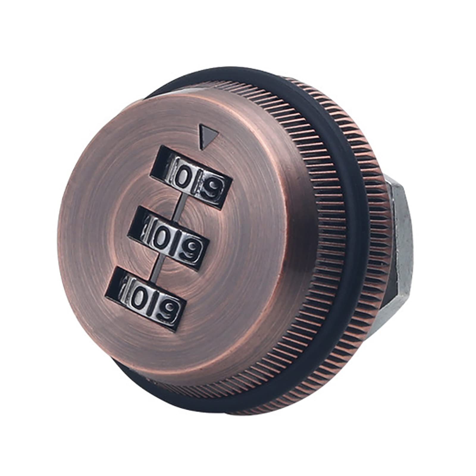 3-Digit Combination Cabinet Lock - Keyless Rotary Cam Lock for Cabinets, Drawers, and Mailboxes,1pcs(Red Bronze)