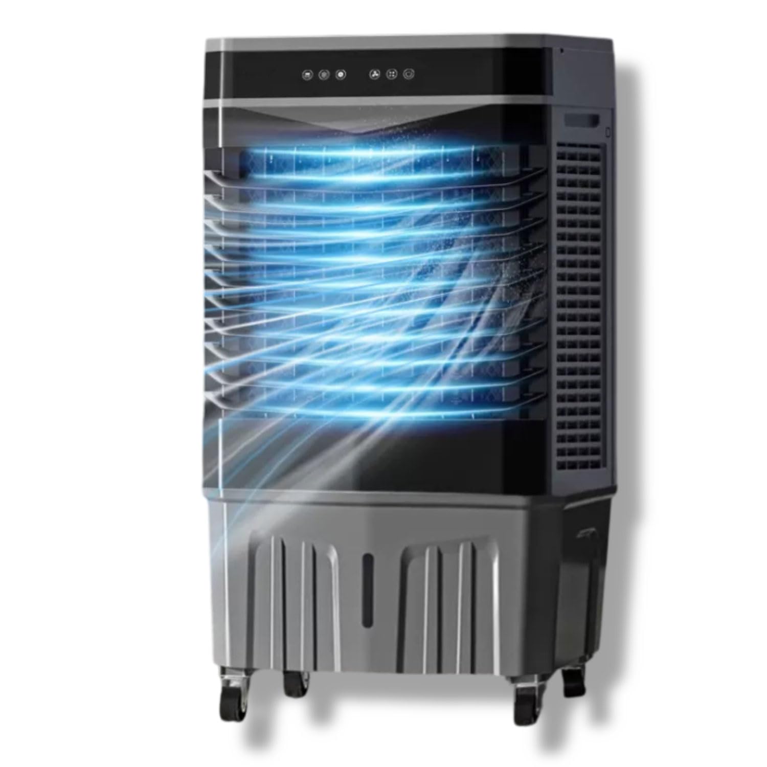 GHHVFEC Portable Air Conditioner with 3 Modes, 120° Oscillation, Large Water Tank & 12H Timer for Cooling Bedrooms, Dorms & Indoor Rooms