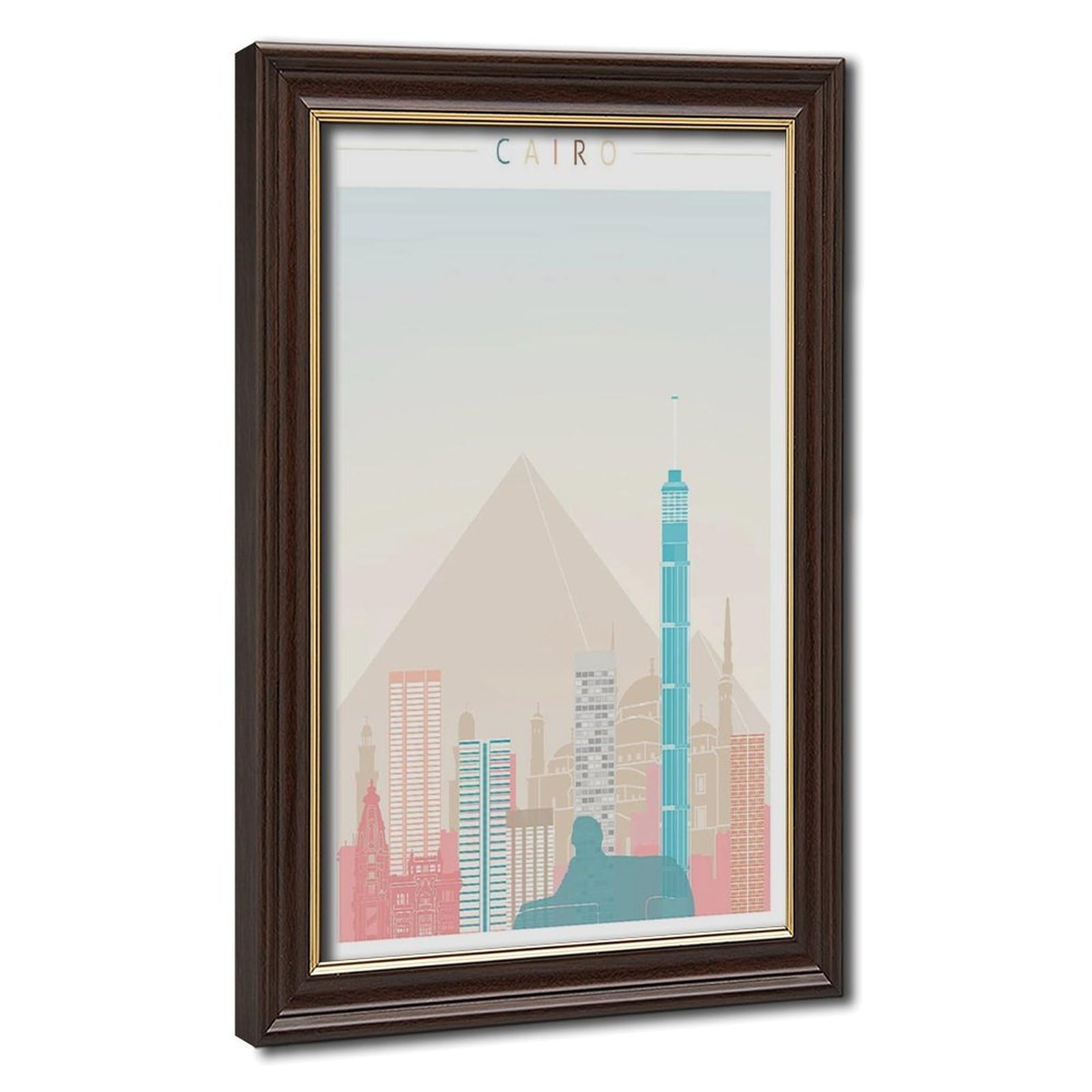 Bareronor Cairo Skyline Poster Canvas Poster Bedroom Decor Landscape Office Room Decor Gift 24" L X 36" W