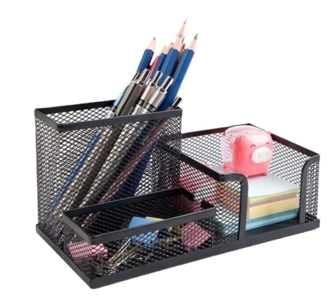 Organizer Scrivania Portapenne da Scrivania Portapenne In Rete Per Portapenne Da Scrivania Organizzatore Da Scrivania Forniture Per Ufficio Caddy Sticky Notes Cards Organizzatore Scrivania ( Color : B