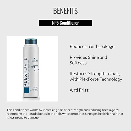 Miniatura 3 de Lendan - Acondicionador Capilar - Acondicionador N5 - 10.1 fl oz - Con Tecnología Plexforte - Reduce la Rotura del Cabello - Restaura la Fuerza del