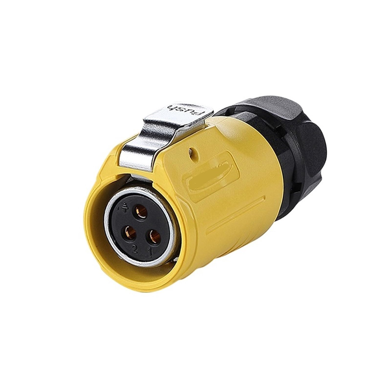 Presa di Corrente Impermeabile LP-20 Femmina Maschio Aviazione 3 Pin Giallo inverso IP68 connettore UL(Female Plug)