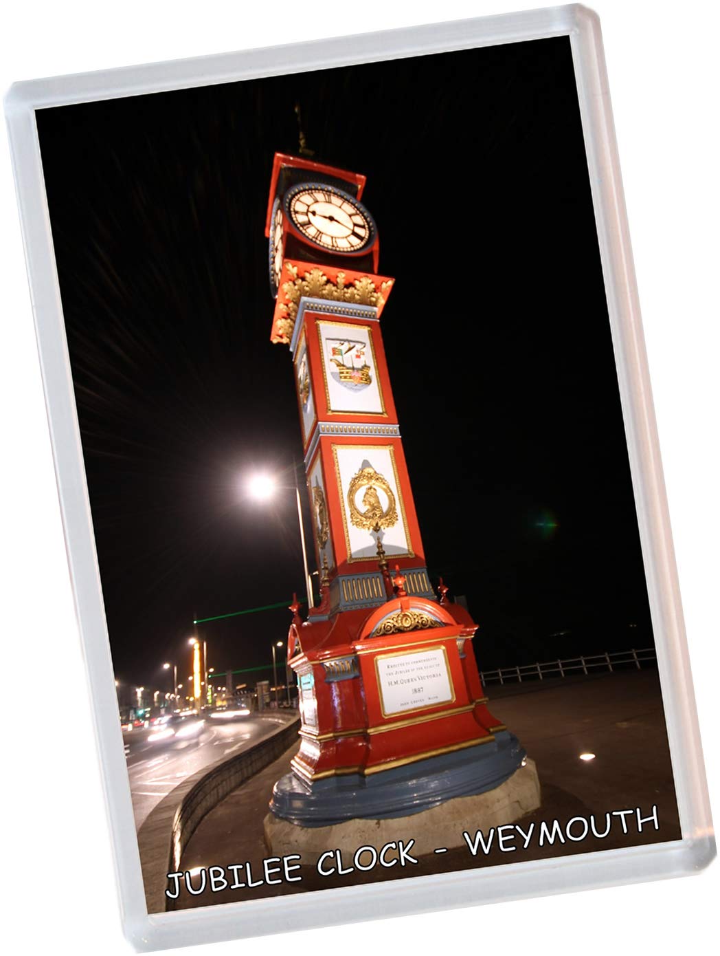 Baked Bean Store Jubilee Clock - Weymouth - Dorset - Novelty Jumbo Fridge Magnet