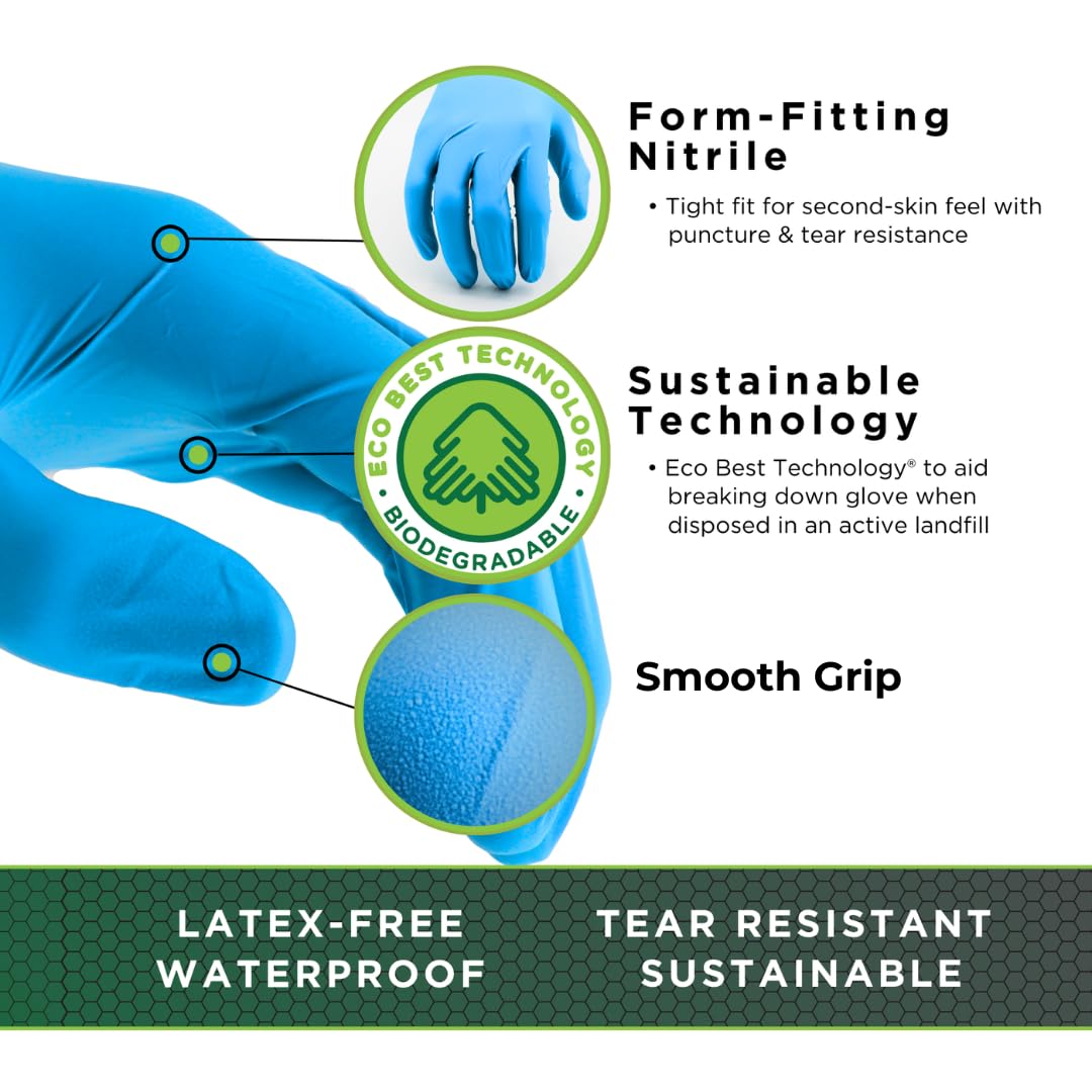 Amazon.com: SHOWA 8005PF Sustainable EBT Latex-Free, Powder-Free