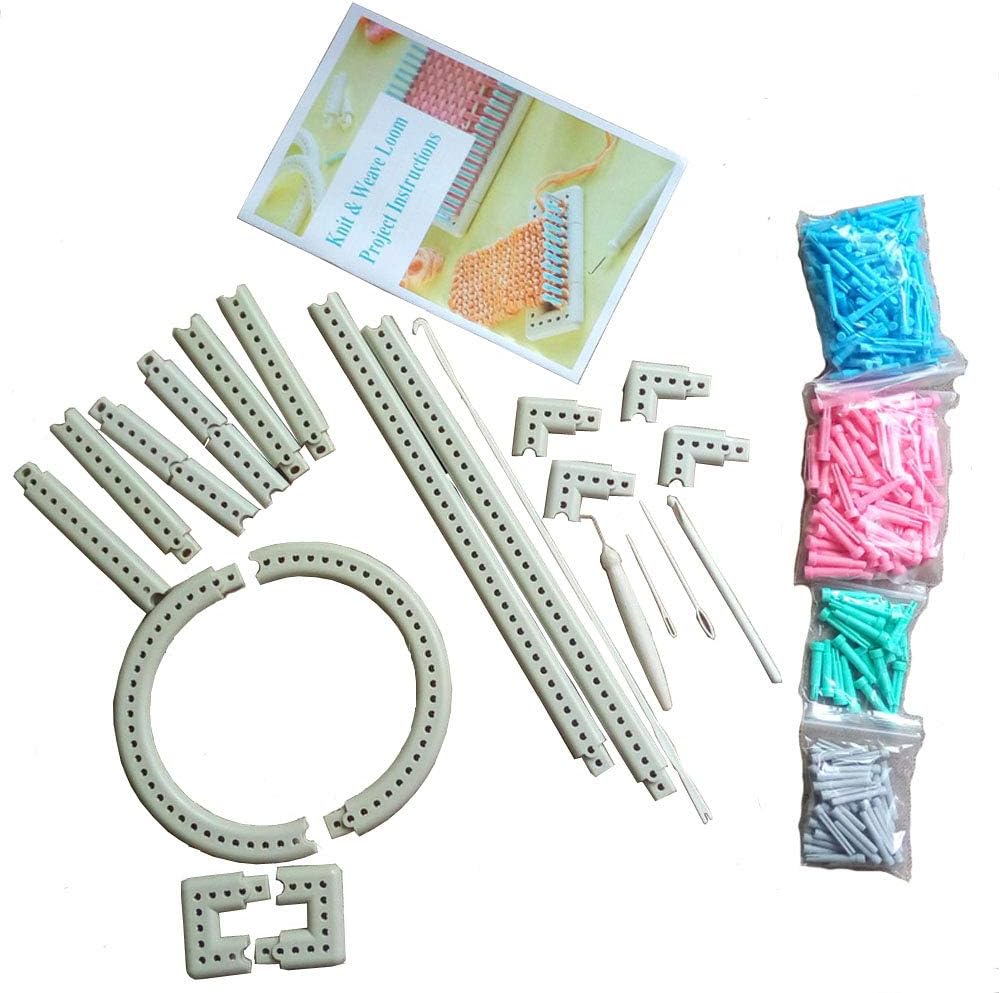 Wayion Multi-Function Craft Yarn 5000-100 Martha Stewart Crafts Knit and Weave Loom Kit DIY Tool