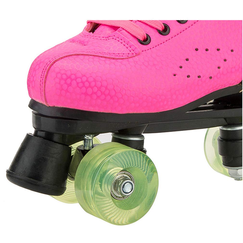 Pattini A Rotelle Per Donne Uomini Pattini A Rulli Classici, Pattini A Doppia Donne Adulti All'aperto in Alto Skate A Rulli Da Esterno, Per Adolescenti, Adulto,Blu,36