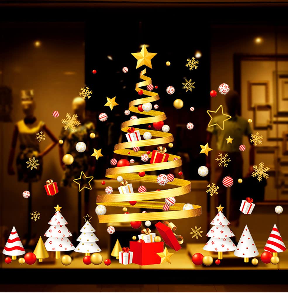 Amazon.co.jp: クリスマス ウォールステッカー 静電ステッカー