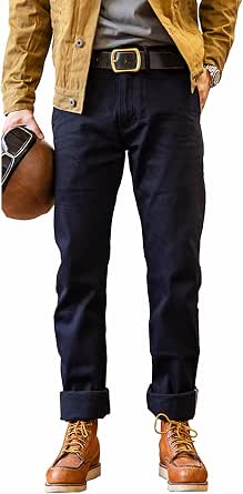 Red Tornado Vintage 14.5oz Men's Slim Tapered Leg Raw Selvedge Denim Jeans