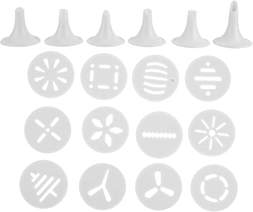 Miniatura 8 de Kit de pistola de prensa de galletas para hornear, prensa de galletas Spritz, máquina de galletas Spritz con 12 discos y 6 boquillas de glaseado,