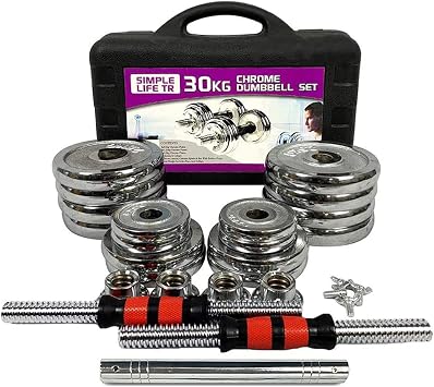 Adjustable Dumbbells Set 44 LB / 66 LB / 110 LB Home Weight Lifting Professional Dumbbells for Body Workout Home Gym Fitness with Carry Case