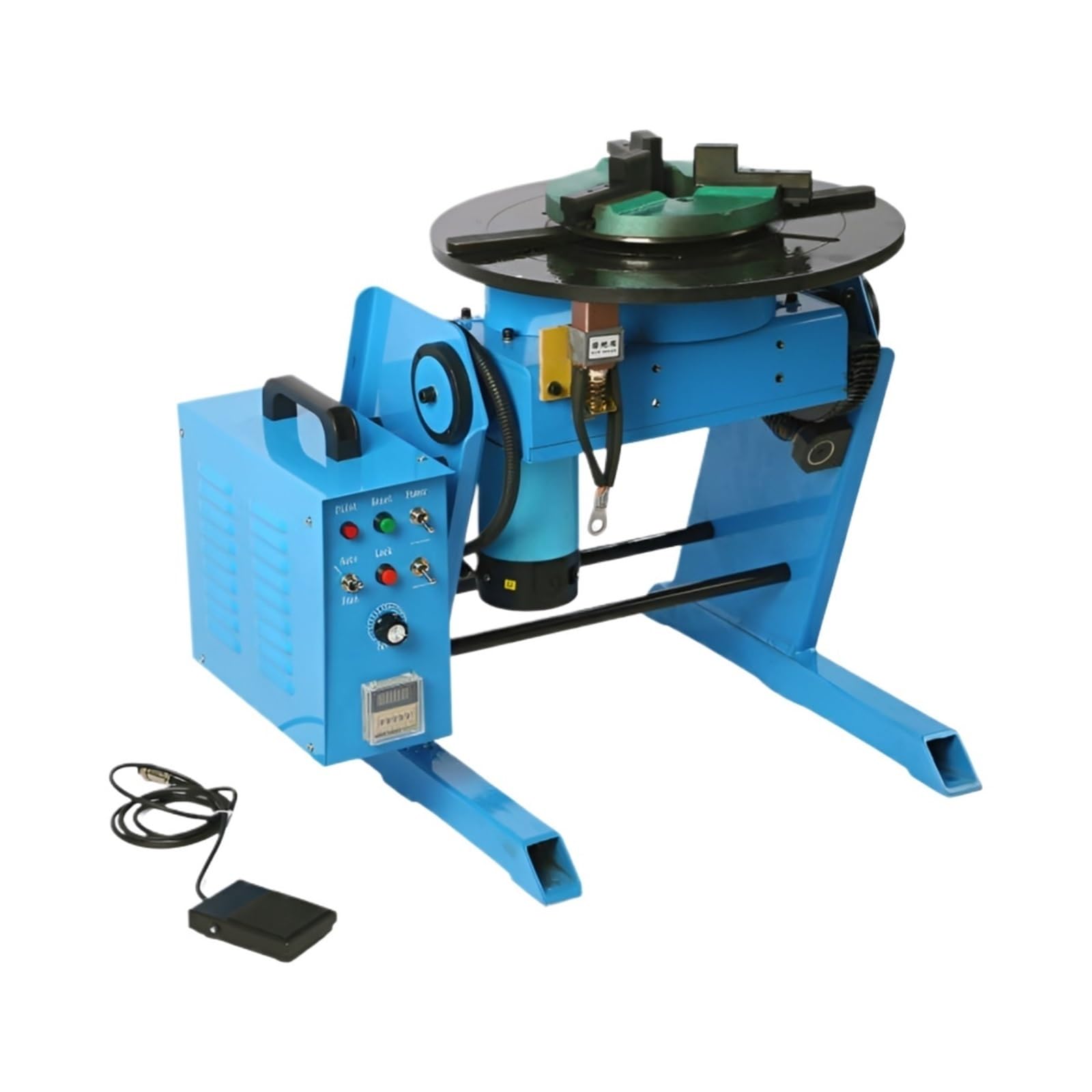 Circle Pipe Workpiece Welding Positioner Turntable Equipment Rotator Rotary 100kg Table Smooth Rotation(75mm central hole)