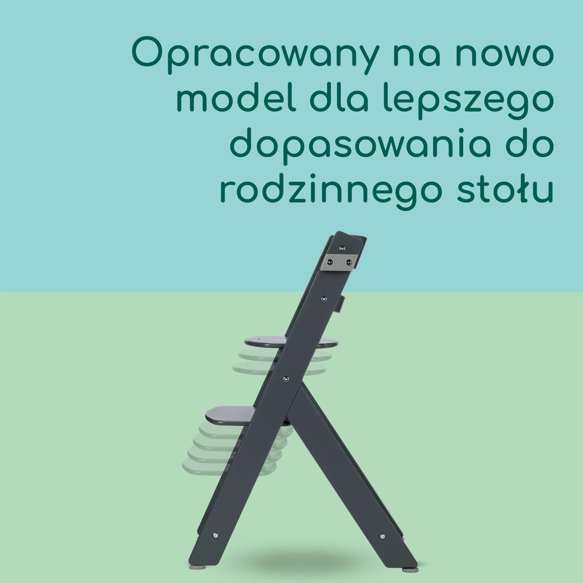 Bebeconfort Timba 2 z Poduszką, Krzesełko Dziecięce Drewniane, 6+ Miesięcy, Do 110 kg, Ergonomiczne Krzesełko do Karmienia, Pasuje do Wielu Stołów, Wyjmowana Taca, Grey Mist