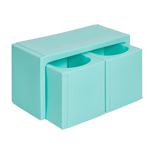 Miniatura 98 de ECR4Kids Tri-Me - Juego de mesa y sillas cubo, muebles multiusos, color azul, 3 piezas Azul,Agua,Negro -,Azul Cian,Verde Fern,Verde,Verde
