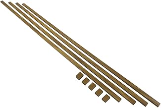 Cable Trunking Raceway 192" Brown Self-Adhesive Paintable Cord Management for TV, Speakers, and Computer Wires, Wood Tone Raceway Includes Junction Pieces, 0.8" x 0.4" x 192" by Easylife Tech