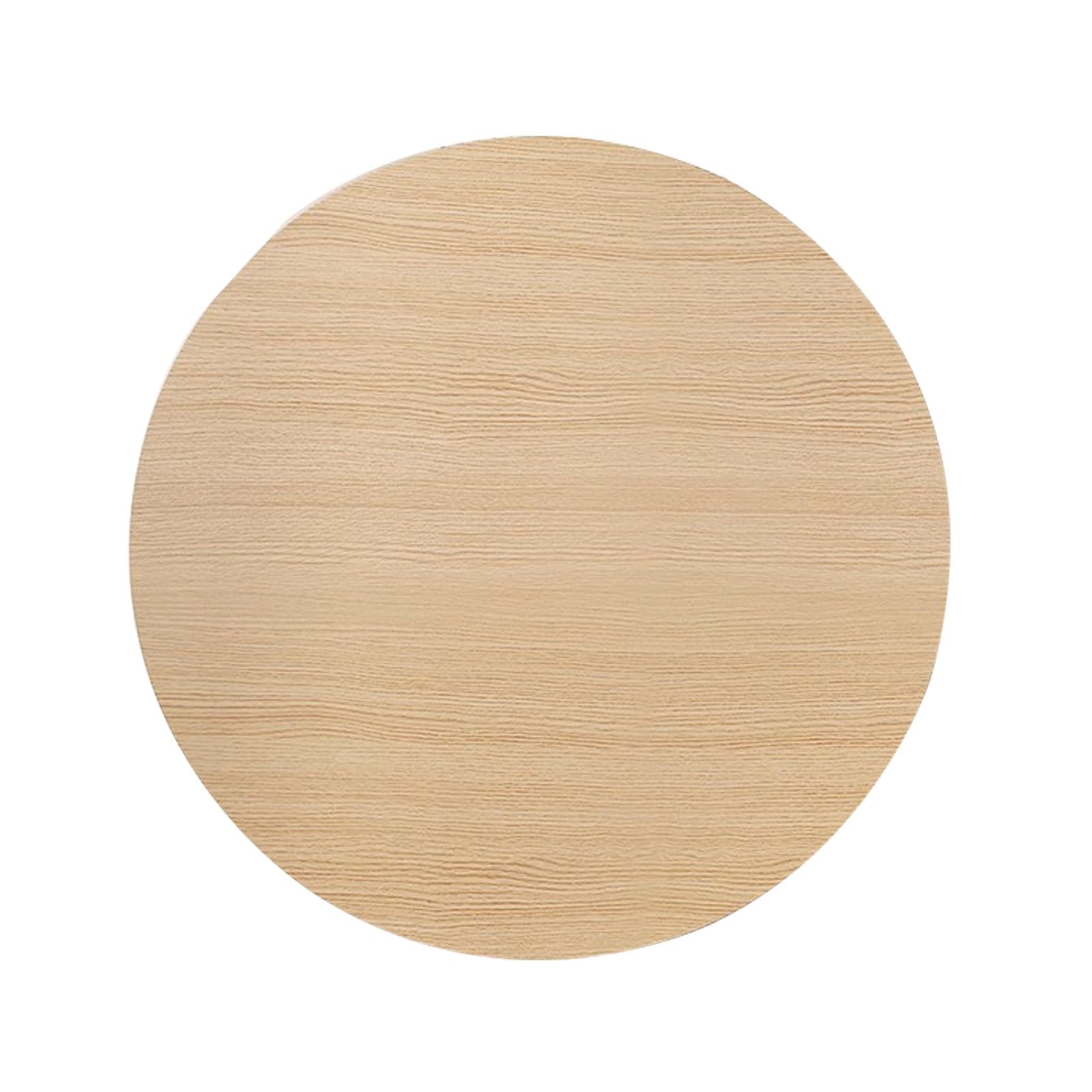 Okrągły dębowy blat stołu do jadalni - 100 cm wszechstronny design do projektów kuchennych i salonowych - stylowy panel meblowy