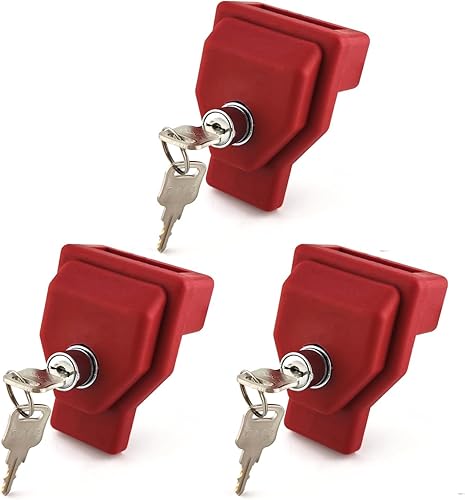 Vista 11 de Plástico, cerradura de mano Glad, con llave similar, paquete de 3